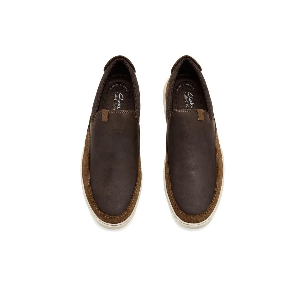 Clarks Flexwell Step 26187779 Loafers Men's 10 M Beeswax Slip On Shoes LIQ1454